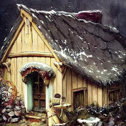 Prompt: (((((((hobbit and knome house living room with blazing fireplace))))))) . muted colors. by Jean-Baptiste Monge !!!!!!!!!!!!!!!!!!!!!!!!!!!!!!!!!!!!!!!! ((((((((((((((((((watercolor sketch))))))))))))))))))