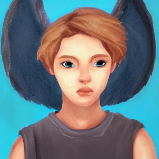 Prompt: angel, character portrait by Richie Mason