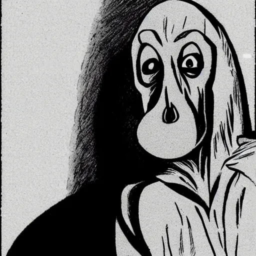 Image similar to nosferatu, dramatic pose, in the style of carl barks