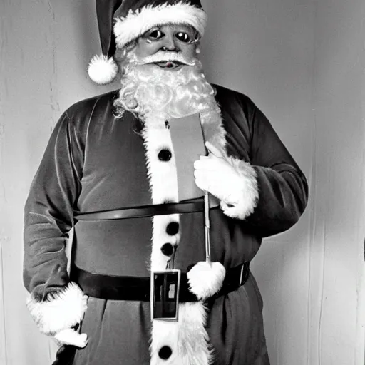 Image similar to vintage government santa autopsy photos