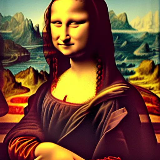 Image similar to a rabbit as mona lisa,