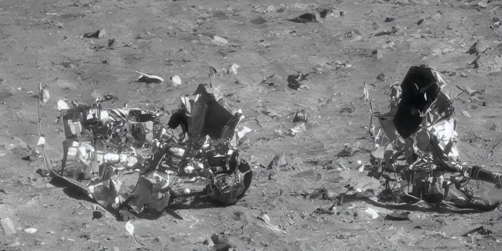 Image similar to A space engineer on the moon