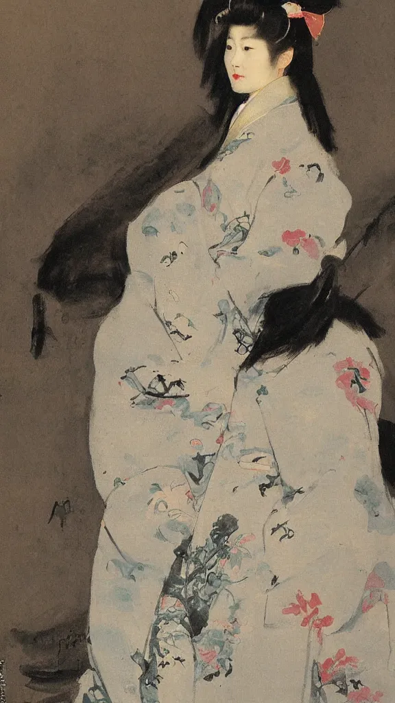 Image similar to a japanese kiseru painted by john singer sargent