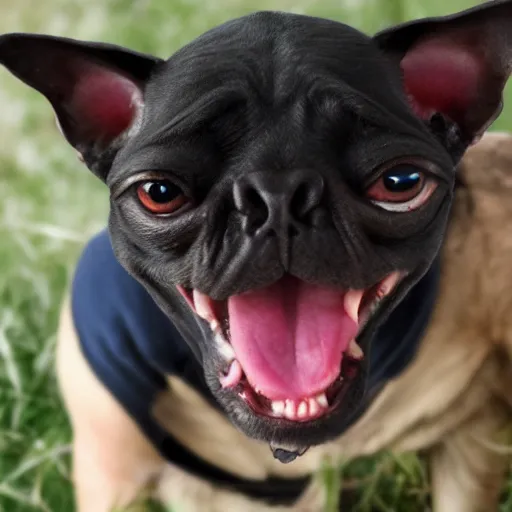 Prompt: gollum - faced dog