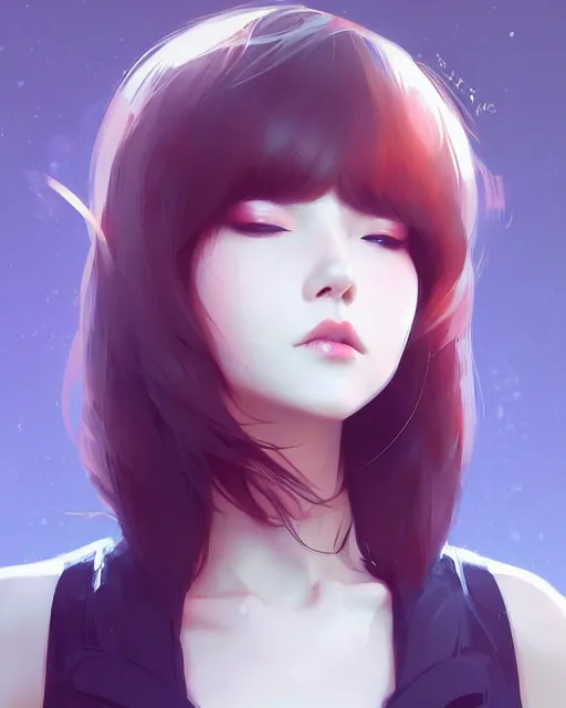 Prompt: a beautiful musician, by guweiz and wlop and ilya kuvshinov and artgerm, symmetrical eyes, aesthetic, gorgeous, stunning, alluring, attractive, artstation, deviantart, pinterest, digital art