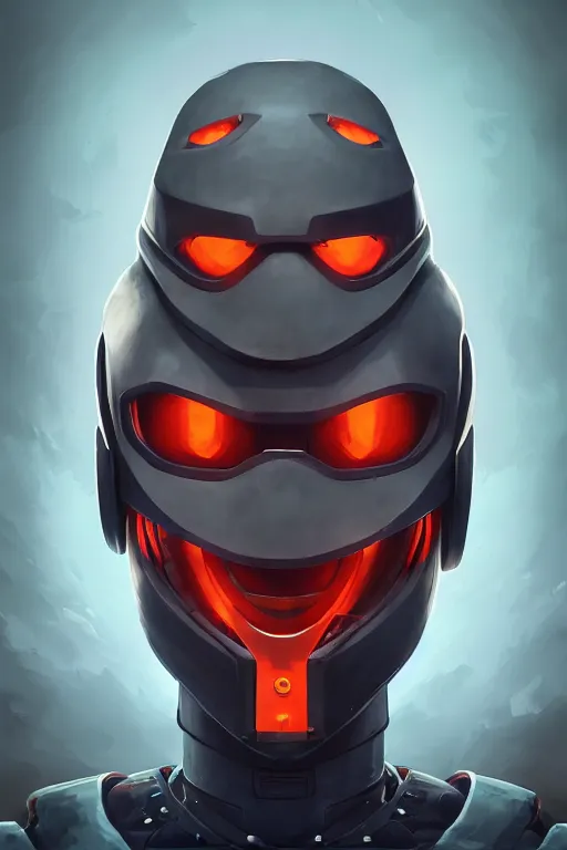 Image similar to epic mask helmet robot ninja portrait stylized as fornite style game design fanart by concept artist gervasio canda, behance hd by jesper ejsing, by rhads, makoto shinkai and lois van baarle, ilya kuvshinov, rossdraws global illumination radiating a glowing aura global illumination ray tracing hdr render in unreal engine 5