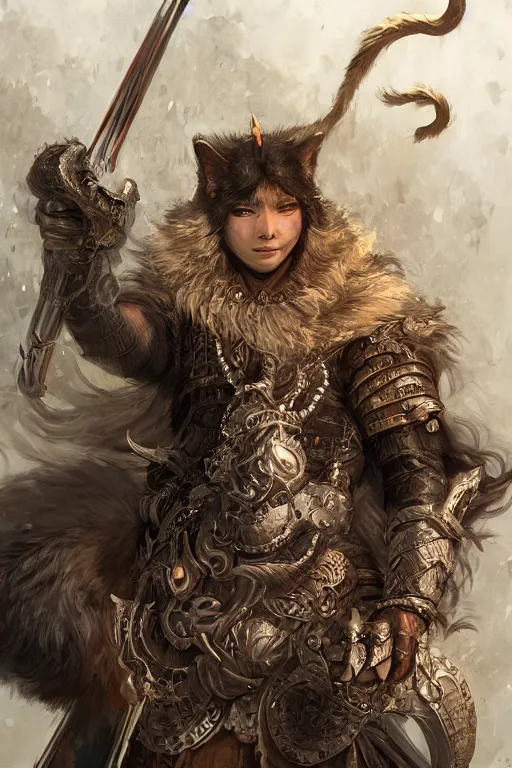 Prompt: A portrait of a god of cat ,D&D, fantasy, highly detailed, digital art, artstation, smooth, sharp focus, fantasy illustration, art by Peter Tang and artgem and Alina Ivanchenko and Hirokazu Yokohara and Kago Shintaro