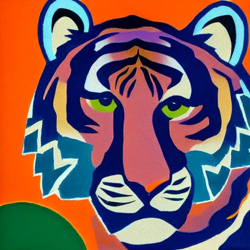 Image similar to tiger by oscar bluemner