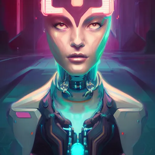 a portrait of a beautiful cybernetic dancer, cyberpunk | Stable ...