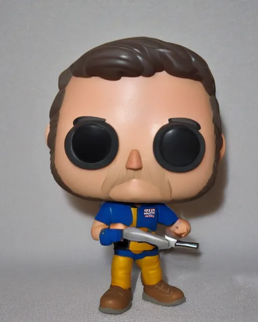 Image similar to A Tim the Toolman Taylor Funko Pop. Photographic, photography