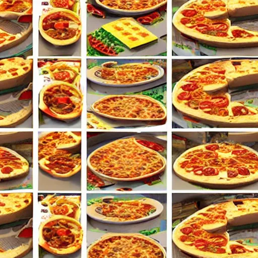 Image similar to building made out of pizza in tokyo, symmetry, hyper realistic, octance render