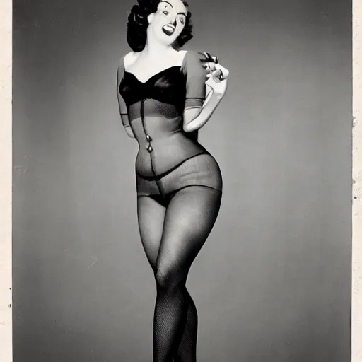 Image similar to pinup woman from 1950’s