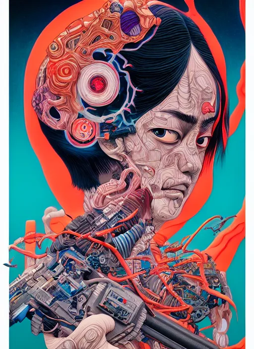 Prompt: akira, junji ito, tristan eaton, victo ngai, artgerm, rhads, ross draws,, intricate detailed, 8 k