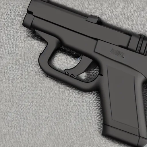 Image similar to Xi Jinping holding Glock-18 in his right hand, 3D Render