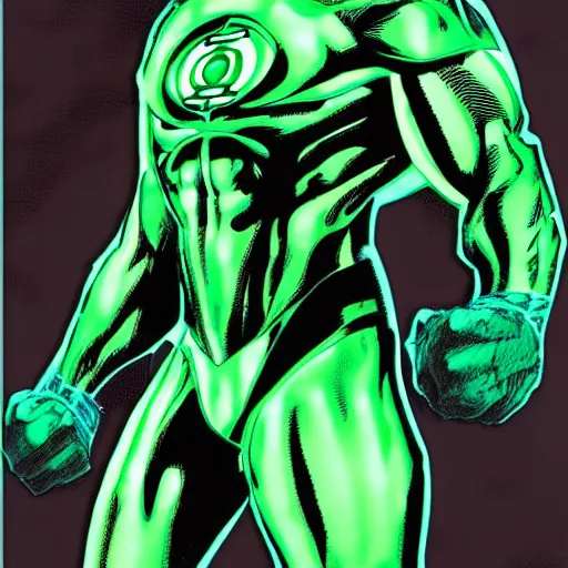 Prompt: Green Lantern profile picture comic style