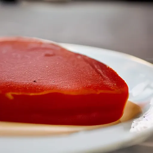 Prompt: a slice of ketchup