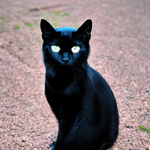 Prompt: a muscular black cat