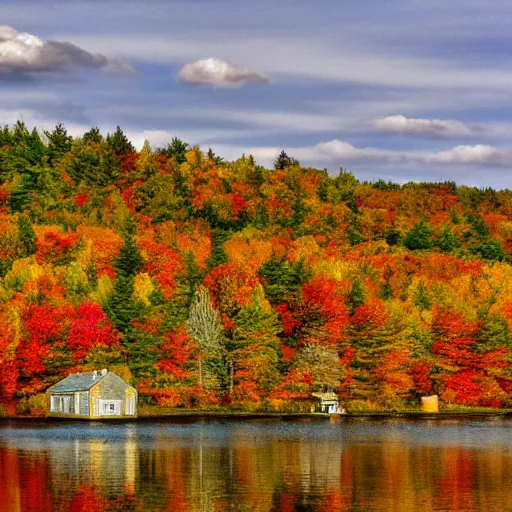 Image similar to crisp autumn day in maine