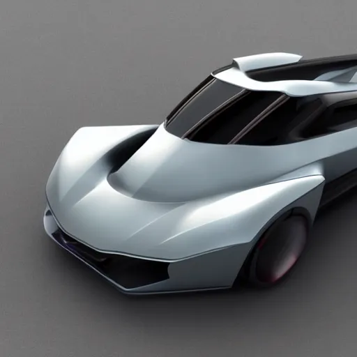 Prompt: render of futuristic supercar