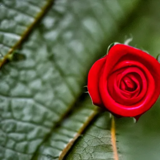 Image similar to a zoomed in macro 8mm photo of a red rose petal, macro photograph, photo, photorealistic, microscopic photo,