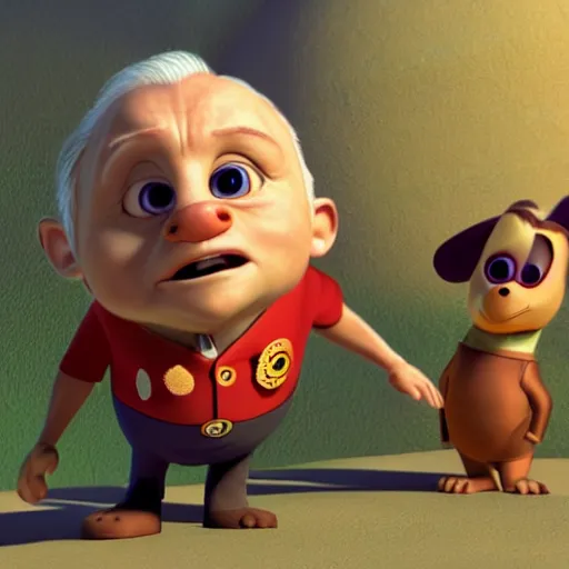 Image similar to anthony hopkins as a pixar disney character from up ( 2 0 0 9 ), unreal engine, octane render, 3 d render, photorealistic