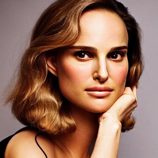 Prompt: “Natalie Portman, beautiful, golden hour, sharp focus, hyperrealistic masterpiece professionally post-processed smooth ultradetailed digital airbrush painting”