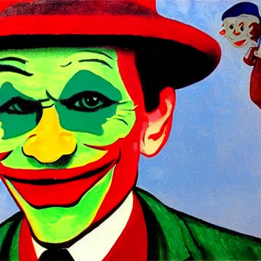 Image similar to mcdonlad joker, von gogh