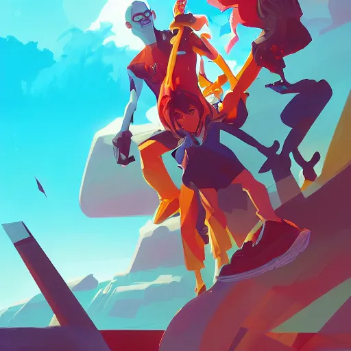 Image similar to hero world rockoa €™ s modern life, behance hd by jesper ejsing, by rhads, makoto shinkai and lois van baarle, ilya kuvshinov, rossdraws global illumination