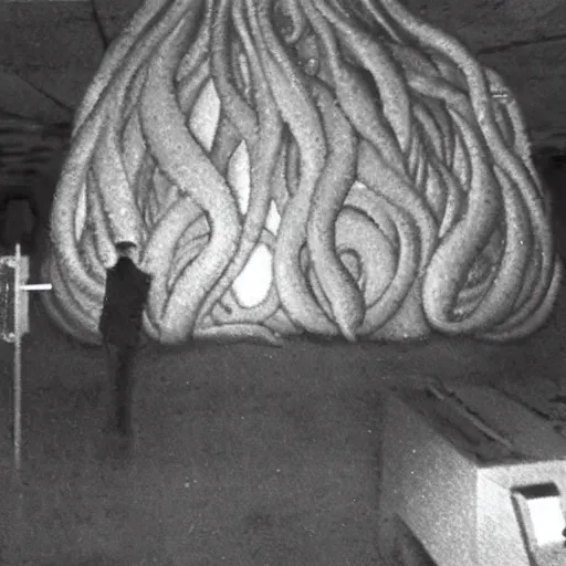 Image similar to large cthulu on security footage