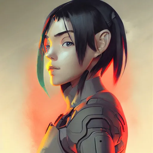 Image similar to Doom Slayer, realistic shaded perfect face, fine details. Anime. realistic shaded lighting poster by Ilya Kuvshinov katsuhiro otomo ghost-in-the-shell, magali villeneuve, artgerm, Jeremy Lipkin and Michael Garmash, Rob Rey and Kentarõ Miura style, trending on art station