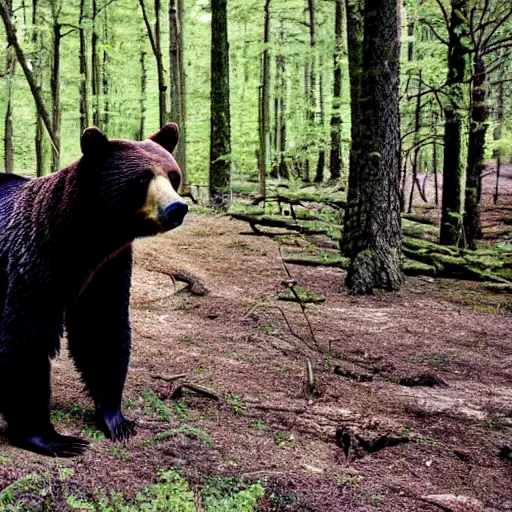 Image similar to bear in a forest