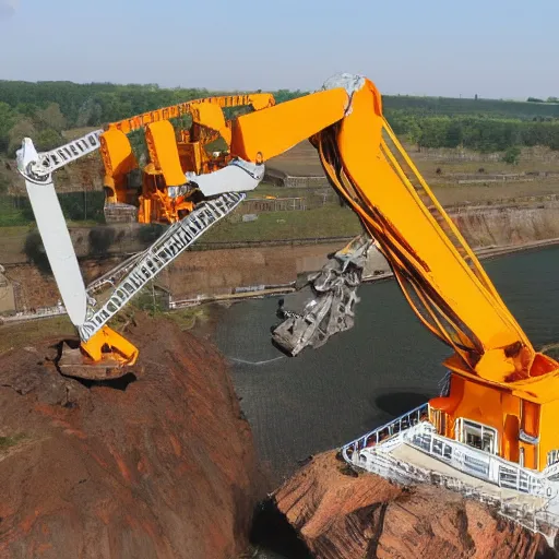 Image similar to bucket - wheel - excavator robot