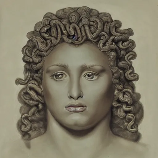 Prompt: portrait of medusa