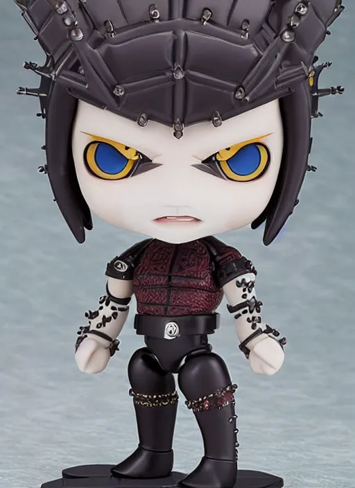 Prompt: hellraiser cenobite, an anime nendoroid of hellraiser cenobite figurine, realistic face, detailed product photo