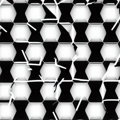 Image similar to cyber security polygon, geometric hexagons, lighting, sharp focus, in cyberpunk aesthetic, digital painting, black and white theme