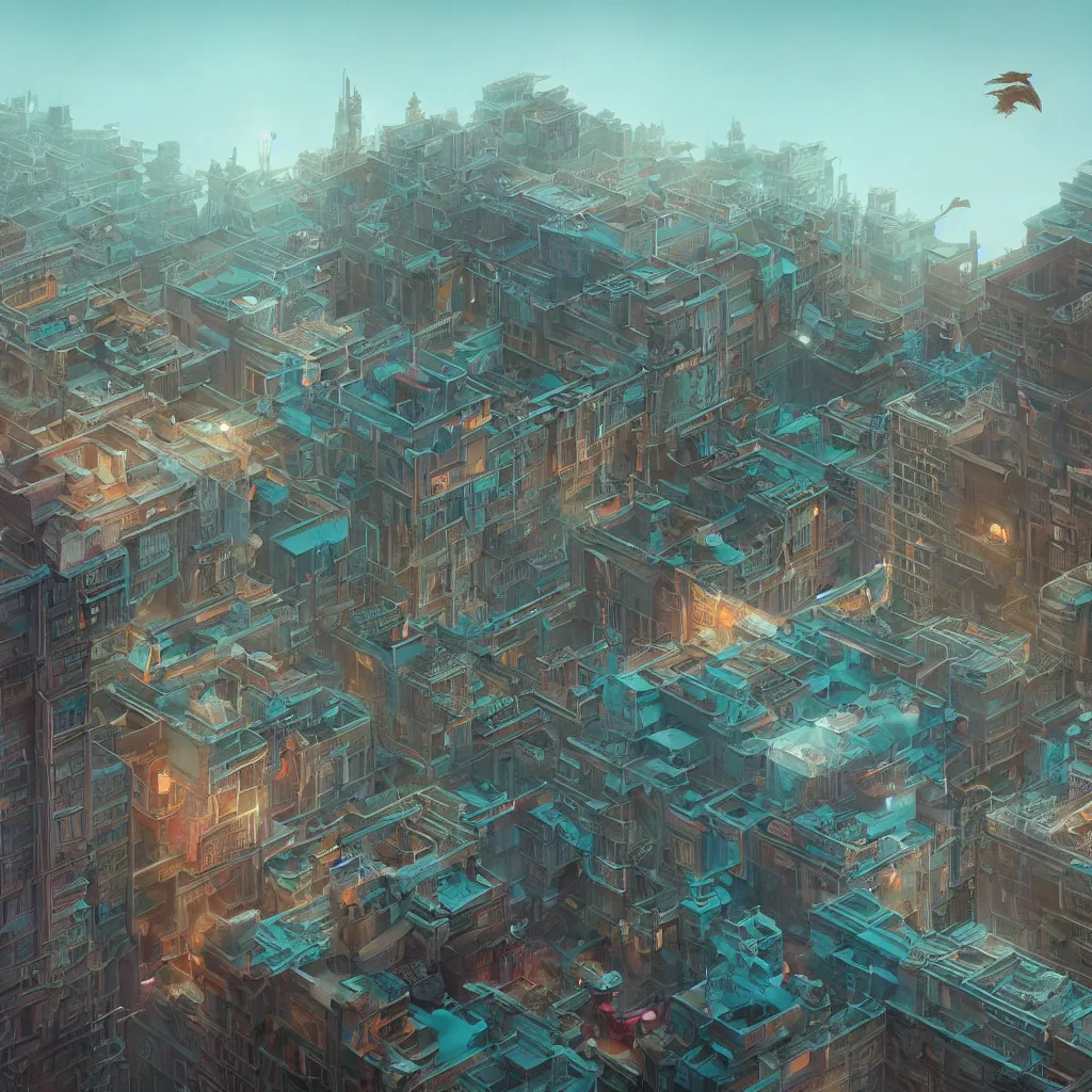 Prompt: a beautiful highly detailed matte painting of a building looking like a goose by Jose Daniel Cabrera Pena and Leonid Kozienko, concept art by Tooth Wu and wlop and beeple and dan mumford and greg rutkowski and nekroxiii. octane render, cinematic, hyper realism, octane render, 8k, iridescent accents. vibrant, teal and gold blue red dark noir colour scheme