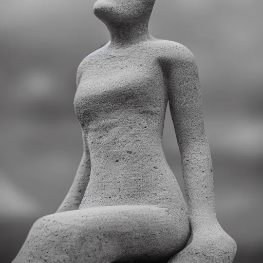 Prompt: gorgeous brutalist woman made out of concrete, extremely high detail and masterful composition, highly symmetric, 8K, Leica Vario-Elmar-S 30-90mm f/3.5-5.6 ASPH