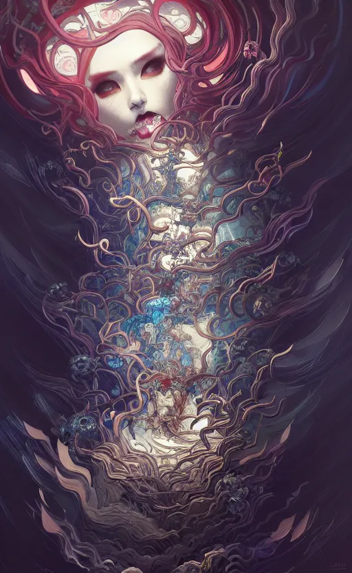 Prompt: a whirlwind of souls rushing inside the metaversegorgeous, intricate, in the style of jin kagetsu, james jean and wlop, valentin serov style, highly detailed, sharp focus, intricate concept art, digital painting, ambient lighting, 4 k, hdt, artstation trending on gsociety, trending on artstationhq, hyper quality