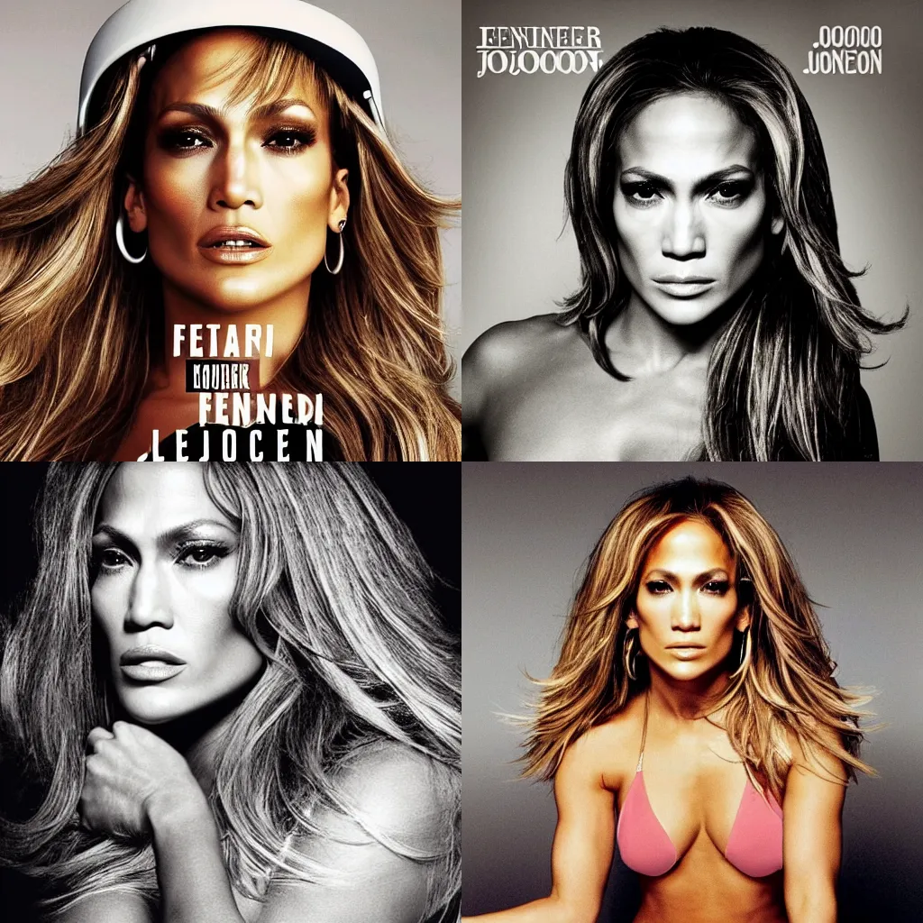 Prompt: Jennifer Lopez album cover that was banned in Norway