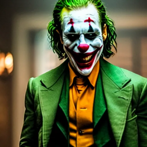 Image similar to film still of Tom Cruise as joker in the new Joker movie