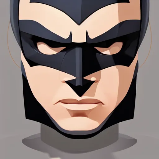 Image similar to face icon stylized minimalist batman, loftis, cory behance hd by jesper ejsing, by rhads, makoto shinkai and lois van baarle, ilya kuvshinov, rossdraws global illumination