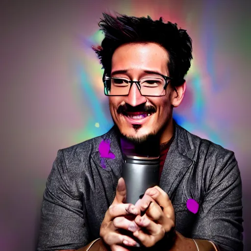 Image similar to the essence of markiplier, converted into an ethereal, soul - based ability