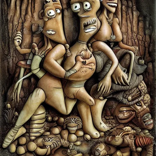 Image similar to the flintstones by h. r. giger