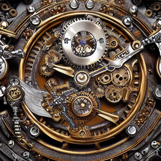 Image similar to A steampunk roaring tiger head made from ornate engraved full plate armor and watch gears and several jewels, macro shot by Justin Gerard, unreal engine, detailed, intricate, physically based rendering