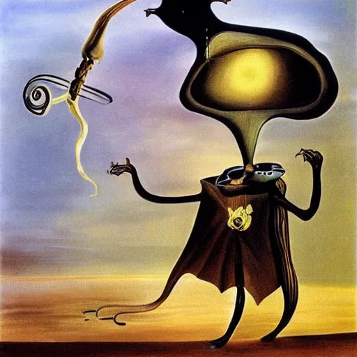 Prompt: mouse wizard, by salvador dali