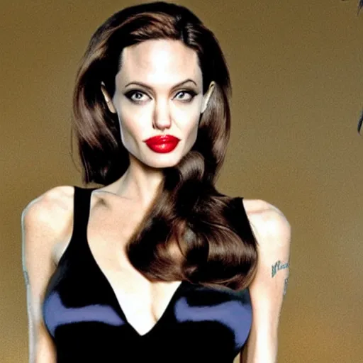 Image similar to Angelina Jolie as Jessica Rabbit