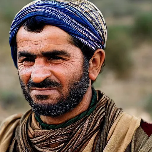 Image similar to Close up of a Kurdish shepherd wearing Kurdish clothes in a movie directed by Christopher Nolan, movie still frame, promotional image, imax 70 mm footage