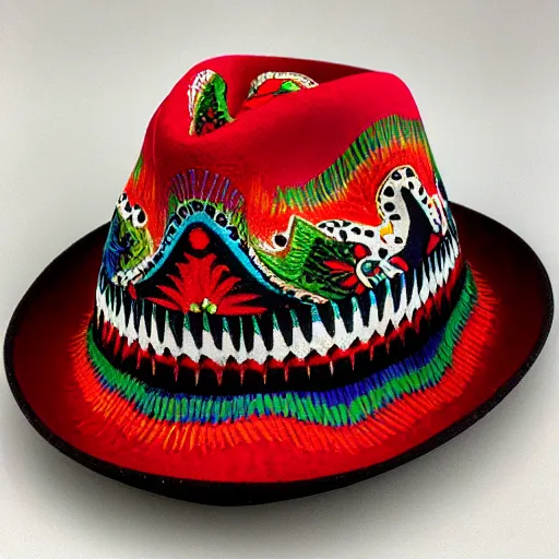 Image similar to mexican folk art fedora