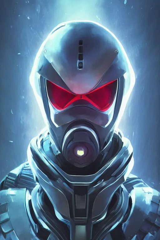 Image similar to epic mask helmet robot ninja portrait stylized as fornite style game design fanart by concept artist gervasio canda, behance hd by jesper ejsing, by rhads, makoto shinkai and lois van baarle, ilya kuvshinov, rossdraws global illumination radiating a glowing aura global illumination ray tracing hdr render in unreal engine 5