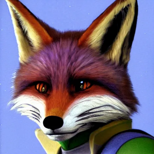 Prompt: a portrait of fox mccloud from star fox by james singer sargent